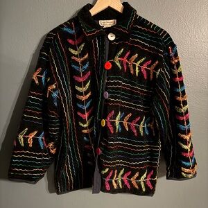 Colorful Jacket with Multicolor Patterns